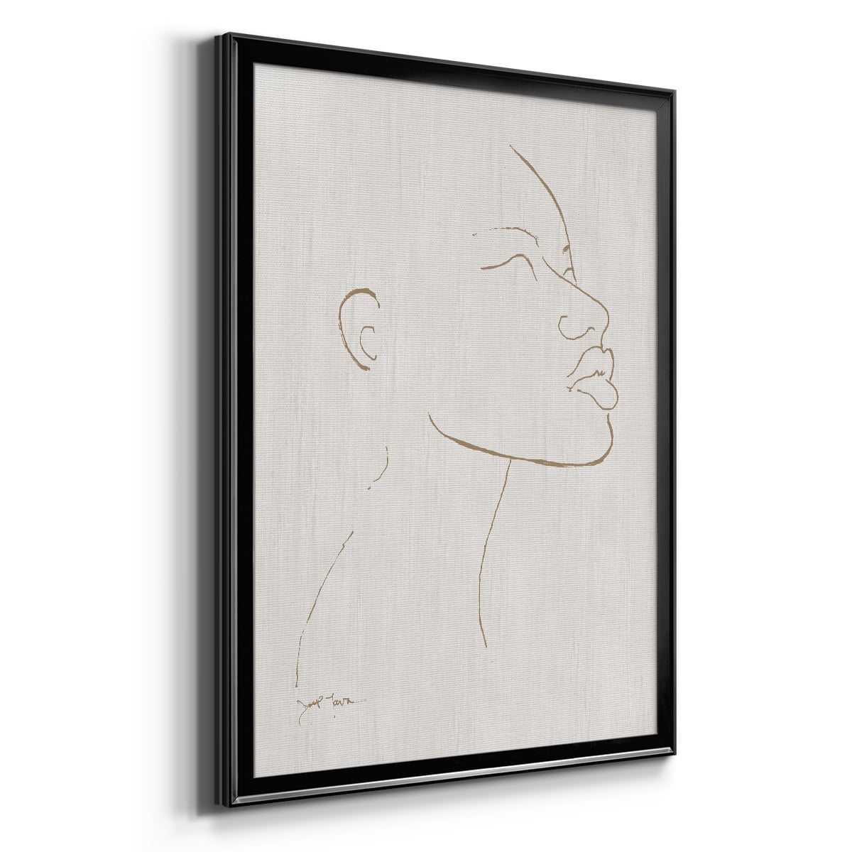 Portrait Sketch I Premium Framed Print - Ready to Hang