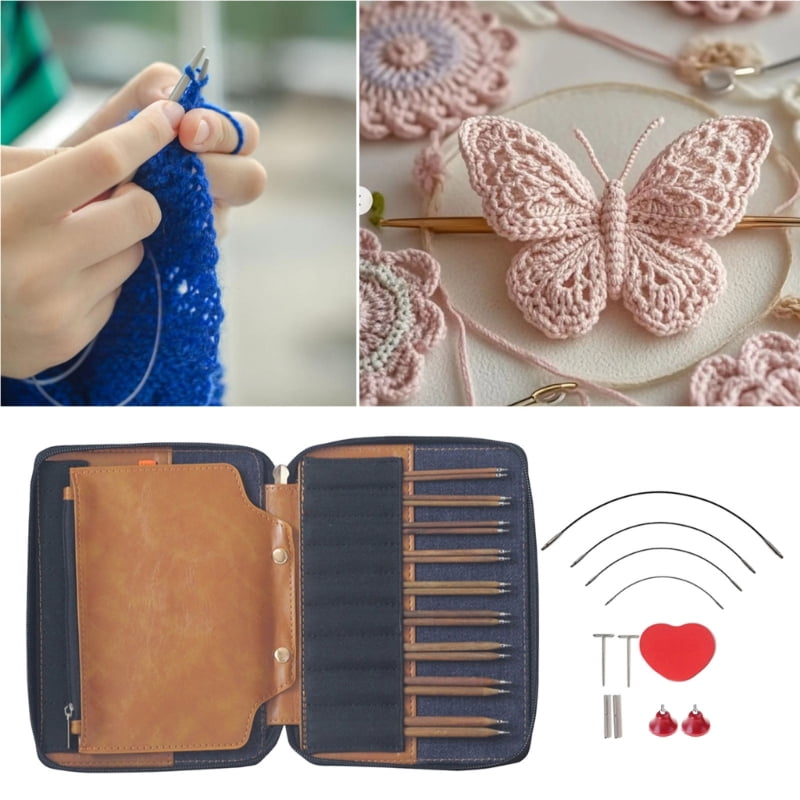 Zecic Natural Wood Interchangeable Knitting Needle With Detachable For Enthusiasts