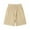 Khaki, variant on Iugvhana Big and Tall Shorts for Men Casual Loose Fit Solid Color Pockets Short Drawstring Elastic Waist Summer Sports Pants Beige XXXXXL