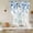 Blue, variant on Orange Brown Eucalyptus Tie Up Curtains 45 Inches Long, Kitchen Window Curtains Over Sink, Watercolor Spring Weeping Botanical Small Window Curtains Balloon Curtains Valances for Bedroom 34"x45"