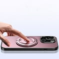 thumbnail image 4 of Compatible with iPhone 14 Pro Case with Invisible Magnetic O-Ring Stand Case for iPhone 14 Pro [Compatible with MagSafe][Great Grip Feeling], Shockproof Anti-fall Phone Case Cover,Pink, 4 of 10