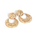 thumbnail image 1 of Pendientes colgantes de aleación de moda para mujeres amantes de la moda Glamour dorado, 1 of 3