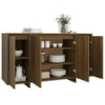thumbnail image 2 of vidaXL Sideboard Brown Oak 135x41x75 cm Engineered Wood, 2 of 5