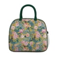 thumbnail image 2 of Lunch Bag Lunch Box for Women Reusable Insulated Lunch Cooler Bags,Large Capacity for Work Travel Picnic,Water-Resistant Botanical Leaves Floral Lunch Tote Bag Gifts for Woman Mom Dark-green, 2 of 6