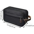 thumbnail image 5 of Vaupan Toiletry Bag Portable Travel Washing Furniture Supplies, Home Organizer Carry Cosmetic Makeup Bag, Necessary Accessories Toiletries, Simple Black Wash Organizer Storage Handbag Pouch, 5 of 7