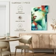 thumbnail image 5 of Elephant Stock Lady Scale Wall Art - Vertical Canvas Wall Art - Living Room Wall Decor - People Canvas - Teal And Turquoise Decor By Anna Dittmann - 32" x 48", 5 of 8