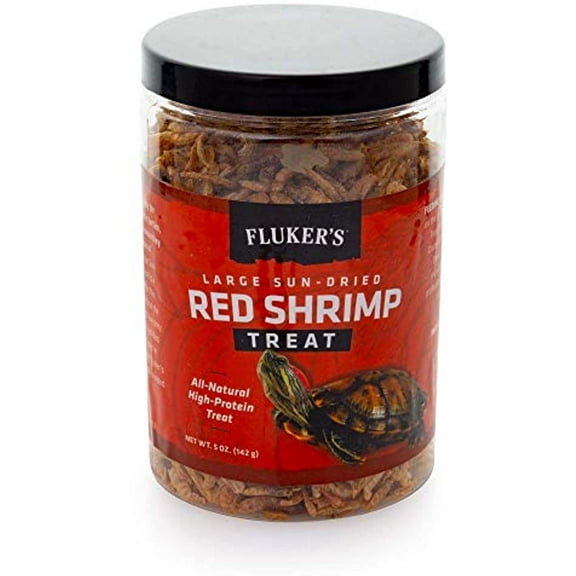 Fluker Labs 091197720529 5 oz Sun-Dried Large Red Shrimp Reptile Treat