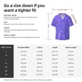 thumbnail image 5 of Fuzoiu Purple Glitter Print Men's Casual Short,Men's Short Sleeve Shirt,Mens Casual Button Down Shirts,Cuban Collar Summer Shirt for Beach, Vacation, and Outdoor Activities-3X-Large, 5 of 5