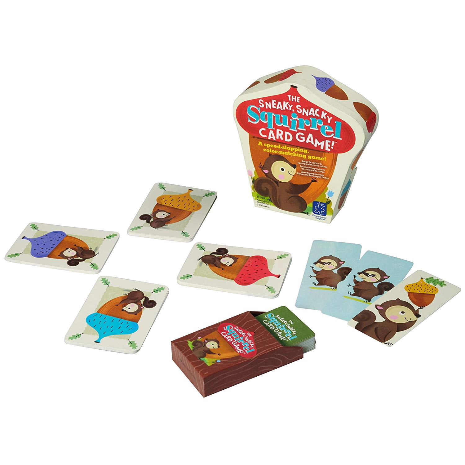 Educational Insights The Sneaky, Snacky Squirrel Card Game! Toddler Learning Toys, Card Games for Toddlers, Toys for Boys and Girls Ages 3+