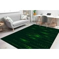 thumbnail image 4 of Binary Code Rugs, Computer Science Rugs, Black and Green Rug, Matrix Code Rug, Software Rug, Modern Rugs, Soft Carpet, Cool Rug, Hallway Rug, 2.6'x4' - 80x120 cm, 4 of 9