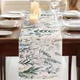 thumbnail image 3 of Botanical Floral 72 Inch Table Runner, Vintage Watercolor Flowers Farmhouse Dresser Scarf Cotton & Linen Tablerunner for Dining/Kitchen Island/Holiday Party Décor 13" x 72", 3 of 9
