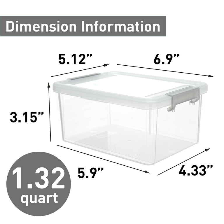 Citylife 17 QT Plastic Storage Box with Building Baseplate Lid and  Removable Tray Craft Organizers and Storage Clear Storage Container for  Organizing