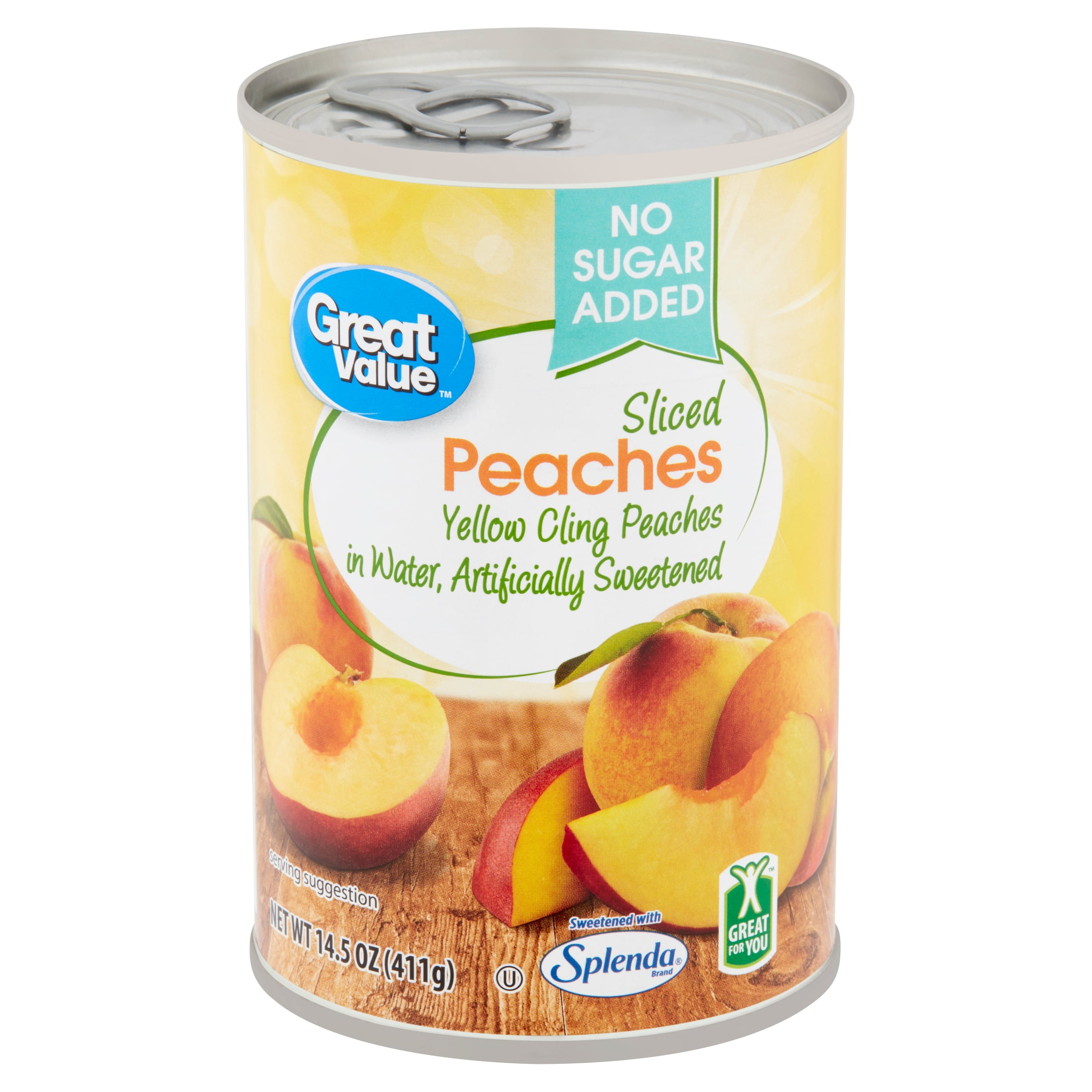 Great Value Sliced Peaches, 14.5 oz