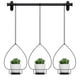 thumbnail image 3 of Maceta colgante, varilla retráctil para colgar, soporte de hierro para flores, cesta colgante de resina para jardinería, maceta colgante, maceta para colgar en la pared, 3 of 5