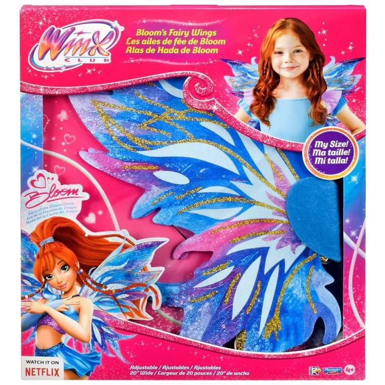 winx club dress up Bloom Fairy My Size Fairy Wings Assortment by Playmates Toys Royal Blue Sequins One Cosplay Color:Unicorn Violet because lets face it Elegant Summer Gown