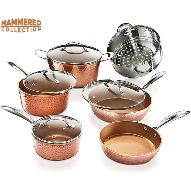 ceramic coated pots and pans set