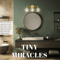 thumbnail image 4 of Hamilyeah Gold Bathroom Vanity Light Fixture Over Mirror, 3 Light Bathroom Vanity Lighting with Glass Globe, Modern Vanity Light Fixture Gold for Bath, Powder Room, Living Room, 4 of 10