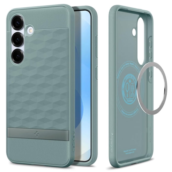 Funda Spigen Parallax MagFit para Samsung Galaxy S25 - Verde