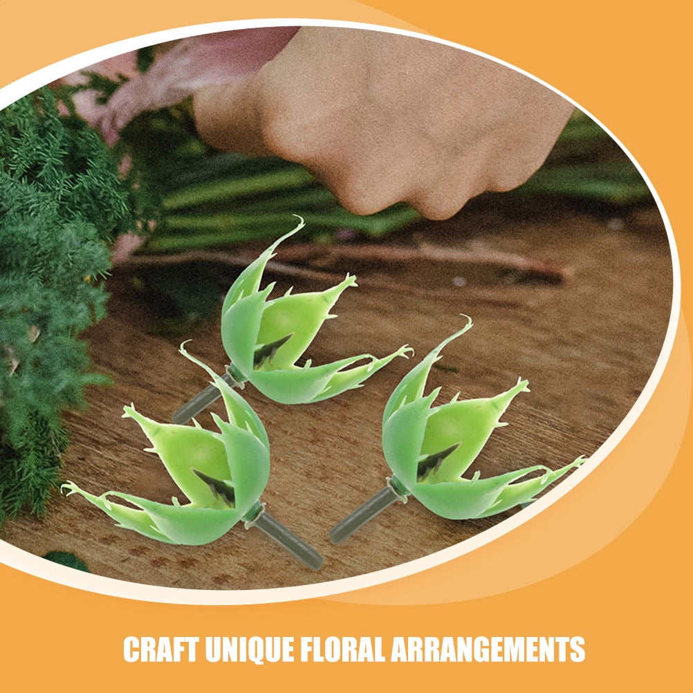 Hemoton 400 pcs Plastic Flower Holders for Bouquet Making, Preserved Flowers, Floral Craft Supplies and Accessories