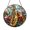 Acrylic 3.5 Inch, variant on Stained Glass Style Saxophone Window Hanging – Musical Instrument Decor