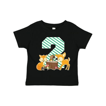 

Inktastic Two Years Old with Woodland Animals Gift Toddler Boy or Toddler Girl T-Shirt