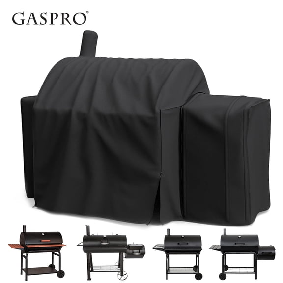 Gaspro Grill Cover for Char-Griller 2137 Outlaw, Competition Pro, Kingsford Barrel Charcoal Griddle 30", Heavy Duty 600D Polyester with PVC Coating, Waterproof Smoker Cover