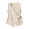 thumbnail image 5 of Brqkzdu Womens Summer Tank Tops Wrap V Neck Work Sleeveless Shirts Dressy Casual Comfy Lightweight Business Vest Tops, 5 of 7