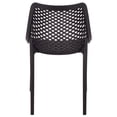 thumbnail image 5 of Safavieh Leila Polyethylene Outdoor Dining Side Chair - Set of 2, Black, 5 of 11