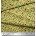 thumbnail image 3 of Soimoi Poly Georgette Fabric Text & Tiger Face Cartoon Decor Fabric Printed Yard 52 Inch Wide, 3 of 3