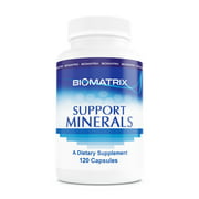 BioMatrix Support Minerals (120 Capsules) - Macro and Trace Minerals Supplement - Boron, Calcium, Magnesium, Zinc, Iodine, Copper, Selenium, Chromium, Potassium, Kreb Cycle, Increase BioAvailability