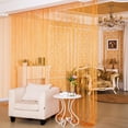 thumbnail image 1 of Yipa Sheer String Curtains Beads Thread Curtains Panels Glitter Tassel Window Drape Room Divider Fringe String Door Curtain, 1 of 10