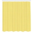 thumbnail image 3 of Ambesonne Checkered Shower Curtain, Retro English Yellow, 69"Wx84"L, Yellow White, 3 of 3
