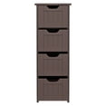 thumbnail image 6 of ZENY Bathroom Floor Cabinet Attractive Wooden Side Storage Organizer with 4 Drawers, Coffee, 6 of 6