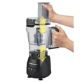 thumbnail image 4 of Hamilton Beach Stack & Snap Robot culinaire et mélangeur 4 tasses, lame en acier inoxydable, impulsion, 250 W, noir, 70510, 4 of 8