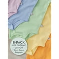 thumbnail image 2 of Honest Baby Clothing Baby Boy or Girl Gender Neutral Organic Cotton Short Sleeve Bodysuits, 8 Pack (Newborn-24 Months), 2 of 7