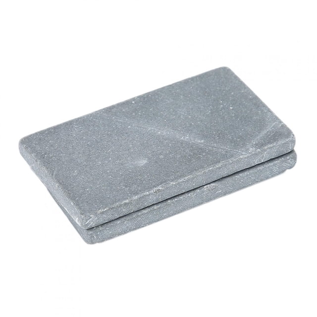 Piedra de toque para prueba de oro, 2 piezas Piedra de toque para detección de oro Herramienta de prueba de joyería con piedra de detección de oro Elegante y moderna