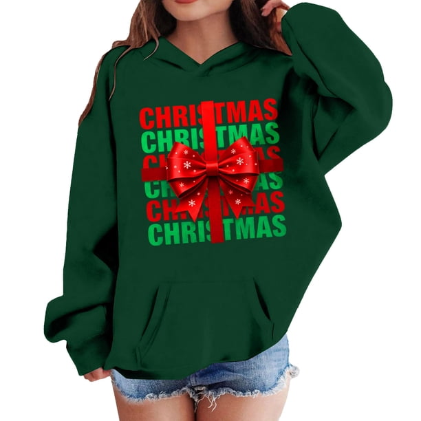 Sudadera con capucha para niñas y niños, sudadera de manga larga con cuello redondo y estampado de moda, jersey con bolsillo, sudadera de poliéster para niñas