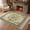 White Yellow Beige, variant on Bedroom Rug Carpet 3'x 5', Summer Lemon Washable Floor Carpet with Tassels, Farmhouse Black Check Plaid Vintage Elegant Soft Floor Rug Mat for Patio, Balcony, Laundry, Room Decor