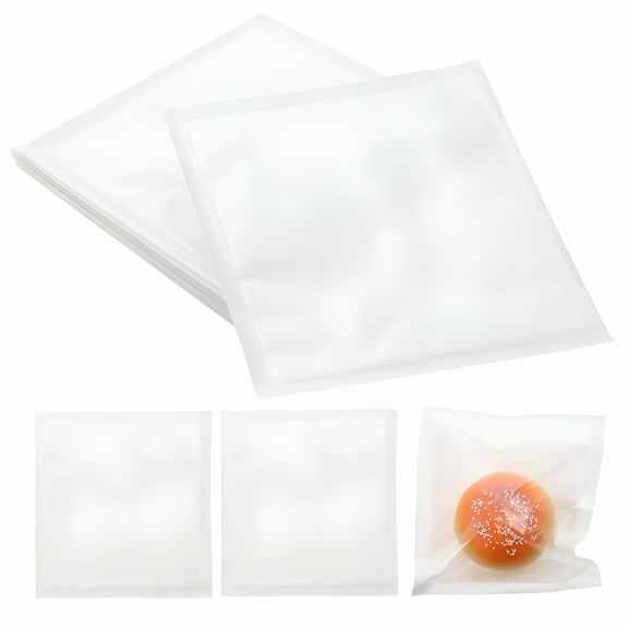 ACDANC 50 Pcs Waxed Paper Bread Bags Loaf Sandwich Pastry XXL Candy Storage Household White
