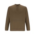 thumbnail image 4 of BXINGOHAI Men's casual Crewneck Sweatshirt Thick Loose fit Soft Basic Pullover Sweatshirt Today Sales Brown,3XL, 4 of 6