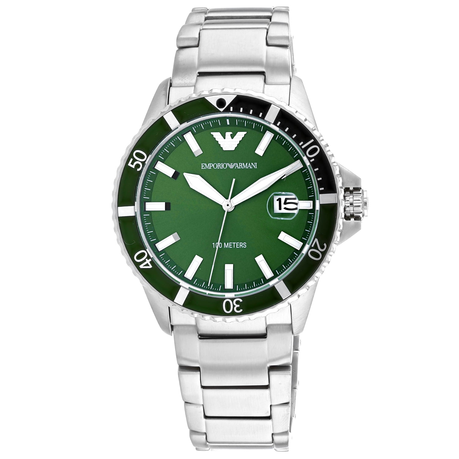 Armani Men's Mario Green Dial Watch AR11338
