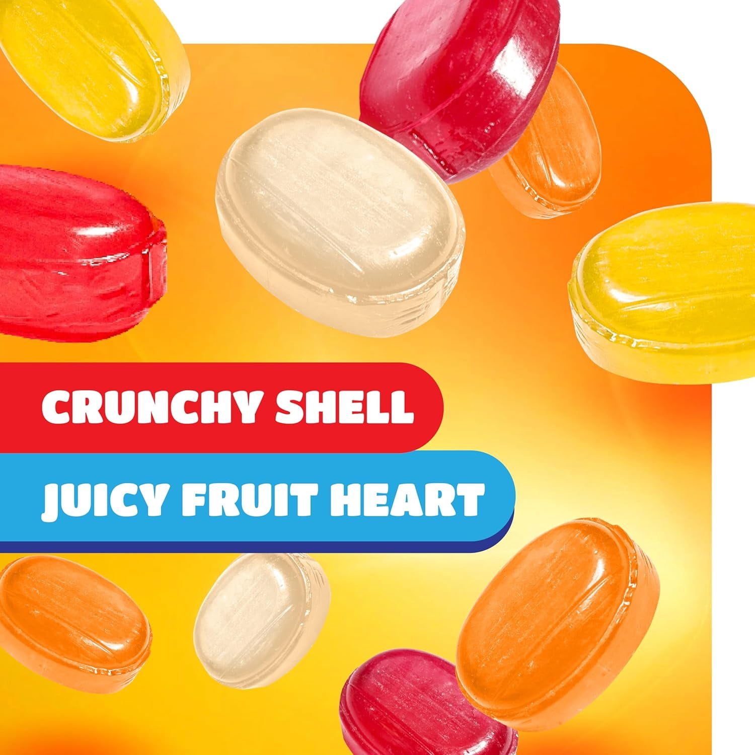 4 Pound Arcor Assorted Fruit Bon Bon Hard Candy, Individually Wrapped