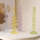 thumbnail image 2 of Jarrón candelabro de cristal creativo y sencillo, artesanía, arte, sala de estar, B&B, mesa de comedor, decoración con flores secas., 2 of 6