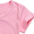 thumbnail image 6 of Inglocry Girls Summer Short Sleeve Dress A Line Swing Basic Skater Twirl Party Dresses 5-14 Years Hot Pink 13-14Y, 6 of 8