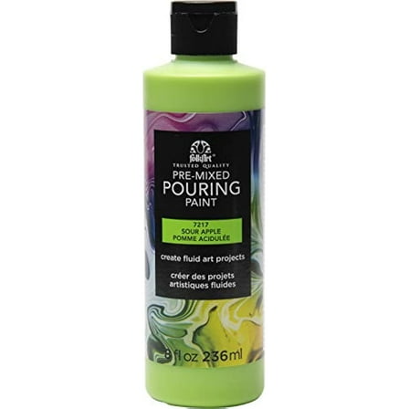 Folkart Pouring Paint 8oz-Sour Apple