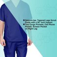 thumbnail image 6 of M&M SCRUBS Solid Men Scrub Set, Men Medical Uniforms 201 (TRUE NAVY BLUE), 6 of 7