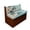 Beach Turtle Print, variant on Pzuqiu Frog Mandala Print Rv Dinette Cushion Cover Full Protection 2Pcs Camper Cushion Covers Replacement Easy Using Camper Cushion Slipcovers for Rv Camper Car