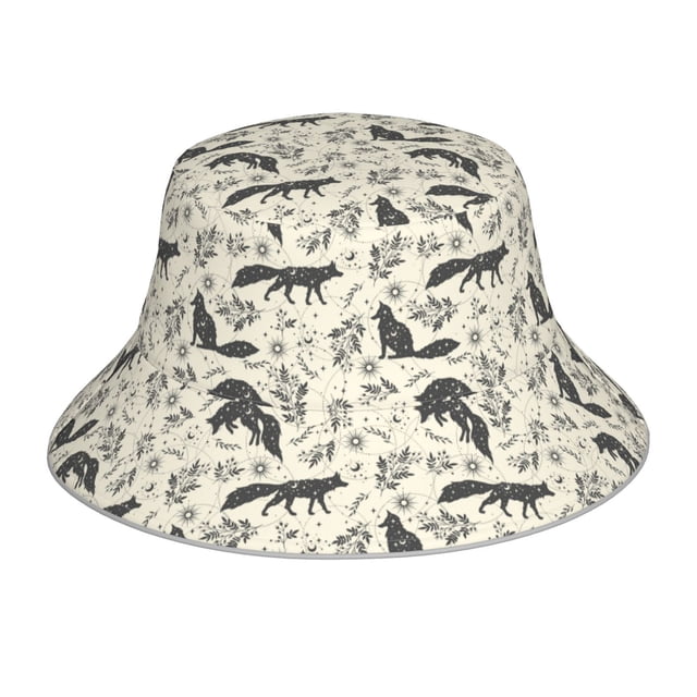 Balery Vintage Moon Fox Sombreros para el sol para hombre y mujer, sombrero de pescador con UPF 50+