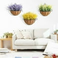 thumbnail image 2 of Metal Hanging Planters Basket with Coco Coir, Half Round Plant Flower Wall Holder With Extra Thick Coir Liner Plant Hanger Decoration for Garden Porch Balcony Indoor Outdoor, 2 of 8