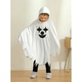 thumbnail image 5 of Toddler Baby Girls Boys Halloween Costume Cosplay Ghost Smile Cape Cloak Fancy Party Hoodie 1-6 Years, 5 of 8